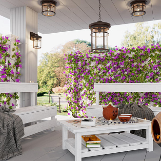 Уличный настенный светильник Odeon Light Virta 4044/1W черный/патина Уличный