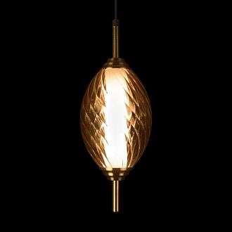 Подвесной светильник *12*-27,5 см, 1*LED*30W, 4000K, LOFT IT Helix 10421/A Amber, бронзовый