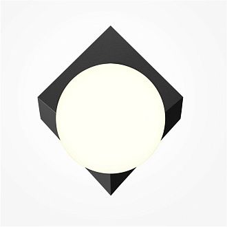 Настенный светильник 22 см, Maytoni Cubeo MOD445WL-01B, черный