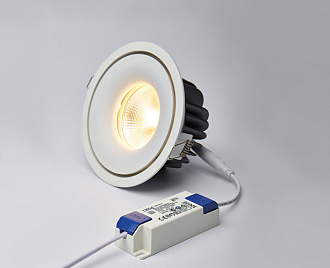 Встраиваемый LED светильник Italline IT06-6018 white 3000K, 20W LED, 3000K, белый, вр 13 см