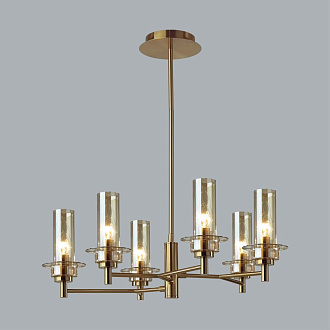 Люстра потолочная 31*32*20 см, 6*E14 Lumion Madonna 6554/6C бронзовый
