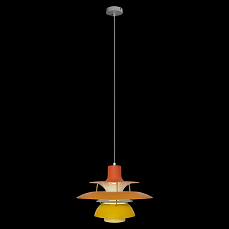 Светильник *40 см, 1*E27*40W, Loft It 10113 Orange Floret, Оранжевый