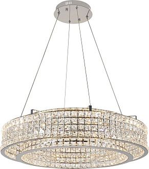 Подвесная люстра 80 см, 100W, 3000-6000K, Stilfort Karnelli 4024/09/08P, хром
