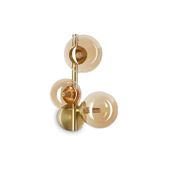 Светильник настенный бра ideal lux Perlage AP3 макс.3х15Вт G9 322742.  см