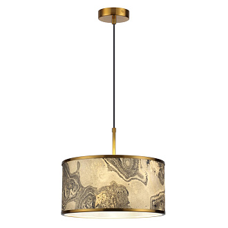 Подвес 38*38*202,9 см, 1 Е27*10W, Odeon Light Bergi, античная бронза 5064/1