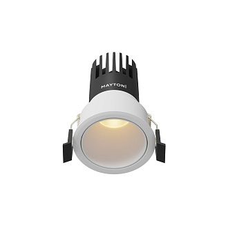 Встраиваемый светильник DL116-10W-2.7K-W **-9,7 см, *LED*10W, K, Maytoni technical Dip DL116-10W-2.7K-W, Белый, вр 6 см