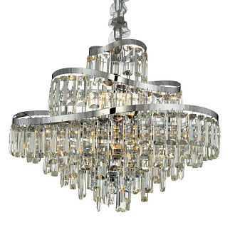 Люстра хрустальная подвесная Citilux NAIAD CL315161, диаметр 55 см, Хром
