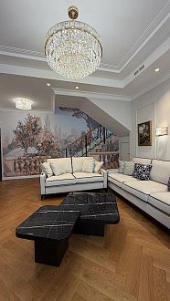 Люстра 50*50*150 см, E14 12*11*40W,  К, Odeon Light Chessi 5076/11, золото/прозрачный/белый