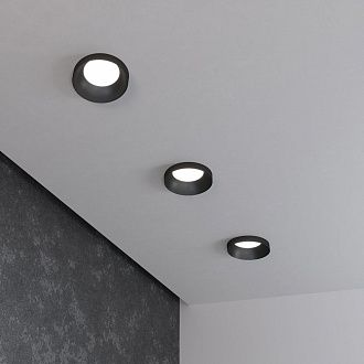 Встраиваемый светильник 7.2/6.5 см, GU10, IP20 Elektrostandard 111 MR16 черный, вр 6,5 см