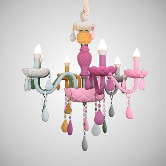 Подвесная люстра RAINBOW D73 73*73*65 см, 6*E14*40W, ImperiumLoft RNB_01, Разноцветный