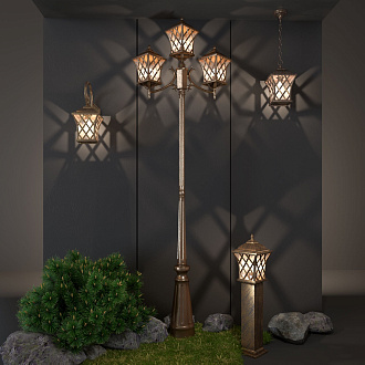 Cassiopeya D черное золото уличный настенный светильник Cassiopeya D Elektrostandard