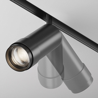 Светильник 5,5*5,5*19,5 см, LED, 12W, Maytoni Technical Focus Zoom TR212-1-12WTW-DS-Z-B черный, 3000-6000K, 15-50°, Dim Exility