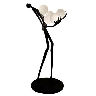 Торшер L-3004, H1800мм E27, W, 3000-6000K, Alva Donna,