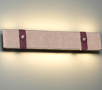 Бра 49 см, 25W, 3000K, Odeon Light Vincent 6630/25WL, бежевый-бордовый
