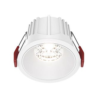 Светильник 9 см, 15W, 4000K, Maytoni Downlight Alfa LED DL043-01-15W4K-RD-W, белый, вр 7,5 см