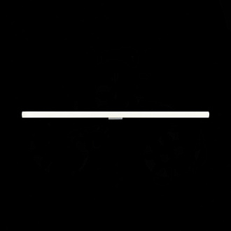 Светильник настенный 120 см, 22W 3000K ST LUCE CURRA SL1599.171.01 Хром