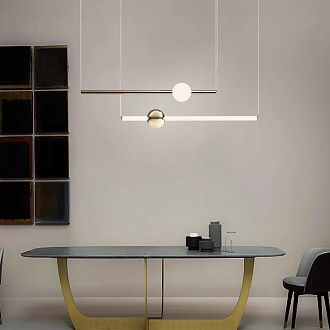 Подвесной светильник lee broom ORION GLOBE LIGHT 91*13*50 см, 1*LED*20W, ImperiumLoft 40.1625, Золотистый