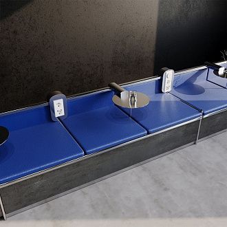 Рамка пластиковая Voltum S70 на 3 поста, белый  пластик  VLS100301