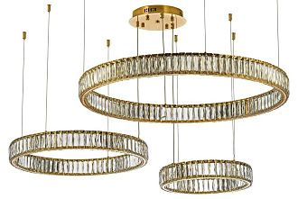 Подвесной светильник ** см, Led лента*LED*152W, 3200/6000K, Dio D`arte Caneva Caneva L 1.5.80+60+40.100 G, золотой