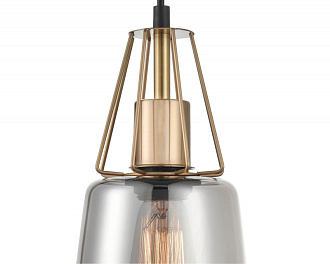 Подвесной светильник  16*154 см, 1*E27 черный, латунь Vele Luce Roberto VL5552P21