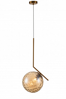 Подвесной светильник 300*250*665/2180 мм, 1*E27 латунь Indigo Dolce V000119, 11007/1P Amber