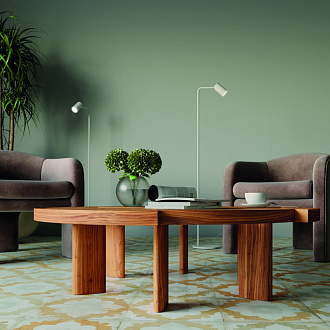 Торшер 22,06*21*123,5 см, GU10 * 1 10W,  Mantra Sal 7522, белый