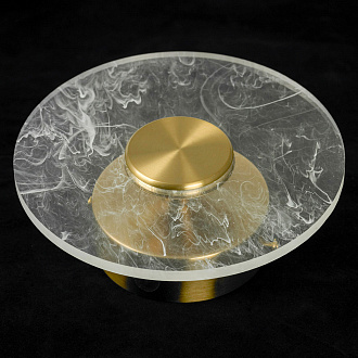 Бра настенное 18*18 см, 1*LED*3W 4000K матовое золото Lussole Duval LSP-7145