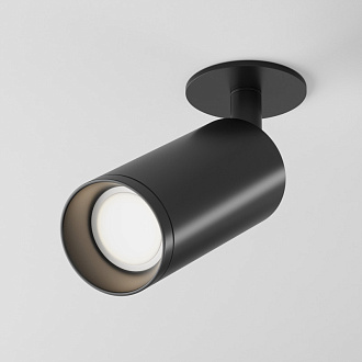 Встраиваемый светильник Maytoni Focus C018CL-01B, черный, вр 5 см
