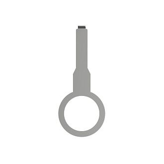 Ключ для демонтажа 9,35*4 см, Denkirs SHINE PRIME BASE | ШАЙН ПРАЙМ БЕЙС TR4999-AL, алюминий