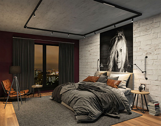 Светильник на шине 41 см, 18W, 3000-6000К Denkirs DK8004-BK черный