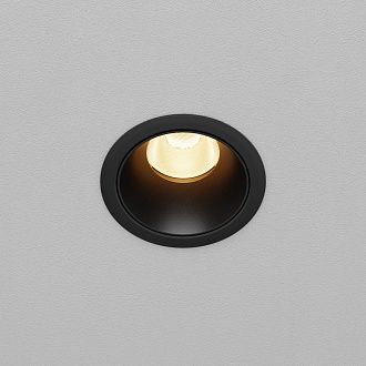 Встраиваемый светильник DL115-10W-2.7K-B **-8,2 см, *LED*10W, K, Maytoni technical Dip DL115-10W-2.7K-B, Черный, вр 6 см