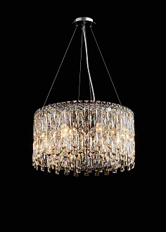 Люстра 500*250, 8*E14, 40W NewRgy Cristallo F53-ф500*H250 CHROME, Хром