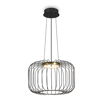 Подвесной светильник 40 см, 10W, 3000K, Freya Citrus FR5398PL-L8B, черный
