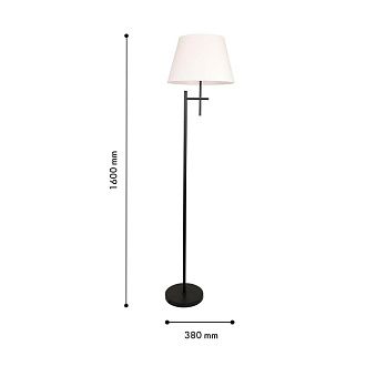 Торшер 38*160 см, 1*E27, 60W, F-Promo Carino 4621-1F, черный матовый