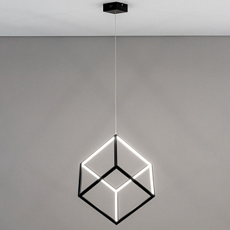Подвесной LED светильник Citilux Куб CL719301 Черный, 40W*4000K