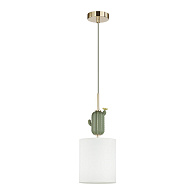 Подвесной светильник  18*18*48-199 см, 1*E14*40W Odeon Light Cactus 5425/1 золотой