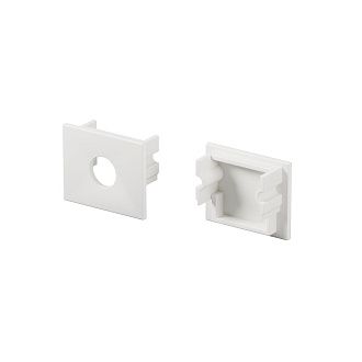 Комплект заглушек (для профиля 26×30) 2 шт., ALM-2630-EC 642053, 1*2*1 см, Maytoni Led Strip 642053, Белый
