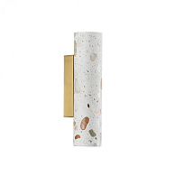 Настенный светильник 30 см, 12W, 3000K, ODEON LIGHT TERRAZZO 7012/12WL, латунь