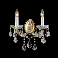 Бра 32*22 см, Crystal Lux TESORO AP2 Золотой/Прозрачный