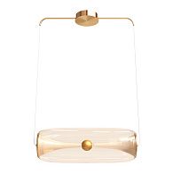 Подвесной светильник 23*63*23 см, 1*LED, 26W, 3000K Divinare Sterzo 1244/17 SP-30, Латунь