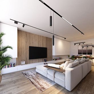 Шинопровод 1 м Novotech Kit 135024 черный, 24В