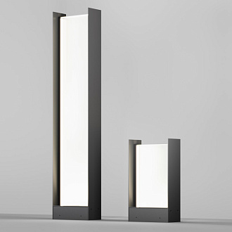 Садово-парковый светильник 17,5*8*80 см, LED, 20W, 3000К, Maytoni Reso O445FL-L20GF3K1 серый