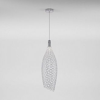 Подвесной cветильник 20*20*75-200 см, *LED*6W, 4000K, Eurosvet Ruche, 90352/1 хром, 4690389213540