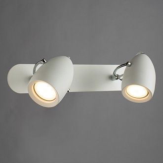 Спот Arte Lamp Atlantis A4004AP-2WH, белый/хром