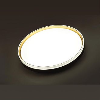 Cветильник 39*7 см, LED 48W, 3000-6000 К, IP43, белый/черный/золотистый, пластик Sonex Savi, 7619/DL