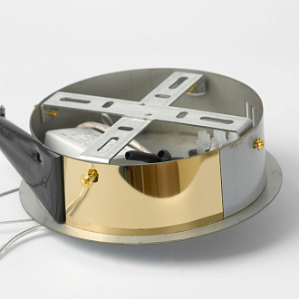 Люстра подвесная 40*150 см, 1*LED*12W 4000K блестящее золото Lussole Citrus LSP-7156