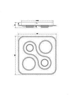Светильник 48 см, 95W, 3000-6000K, Freya Lamina FR6049CL-L95W, белый