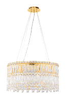 Люстра Ø500 x H250(1200), мм, 8 x 40W (320W), H GOLD (Золото) NewRgy F53-ф500*H250 H GOLD
