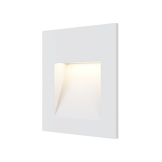 Встраиваемый светильник Maytoni LED Arca O038-L3W, 3W LED, 3000K, белый, вр 6*5,5 см