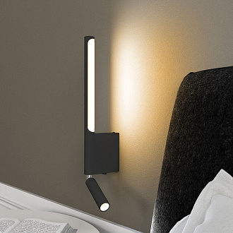 Бра 45 см, 13W, 4000К черный, Elektrostandard Sarca 40111/LED